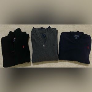 Ralph Lauren Boys M(10-12) long sleeve sweaters.  Excellent used condition